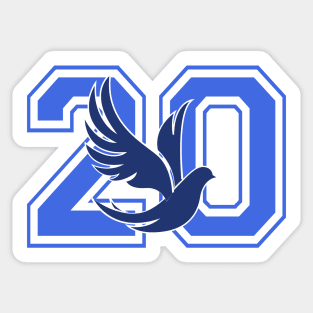 Zeta Phi Beta 1920 - 2020 Dove Sticker